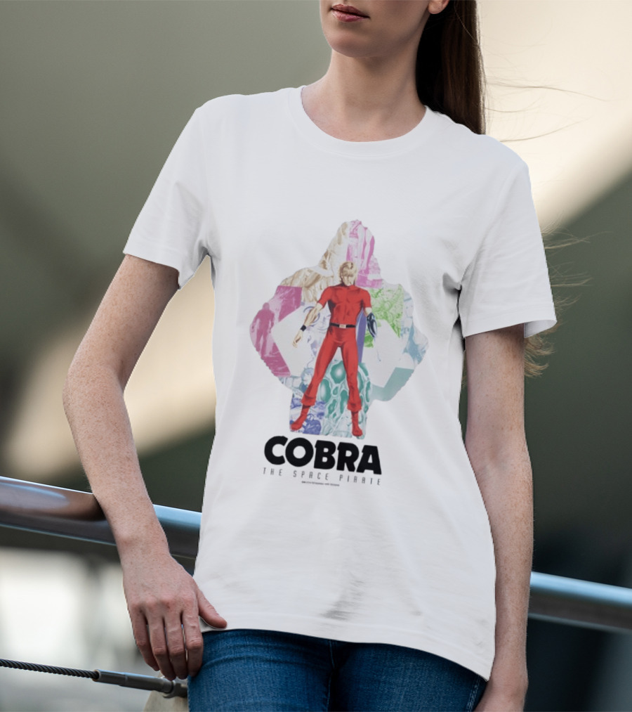 Cobra The Space Pirate Manga Vintage Collage T-Shirt