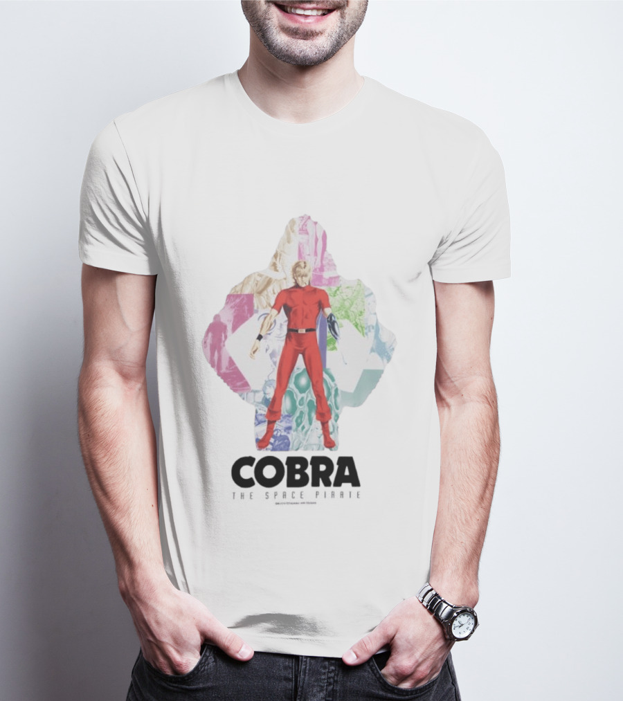 Cobra The Space Pirate Manga Vintage Collage T-Shirt