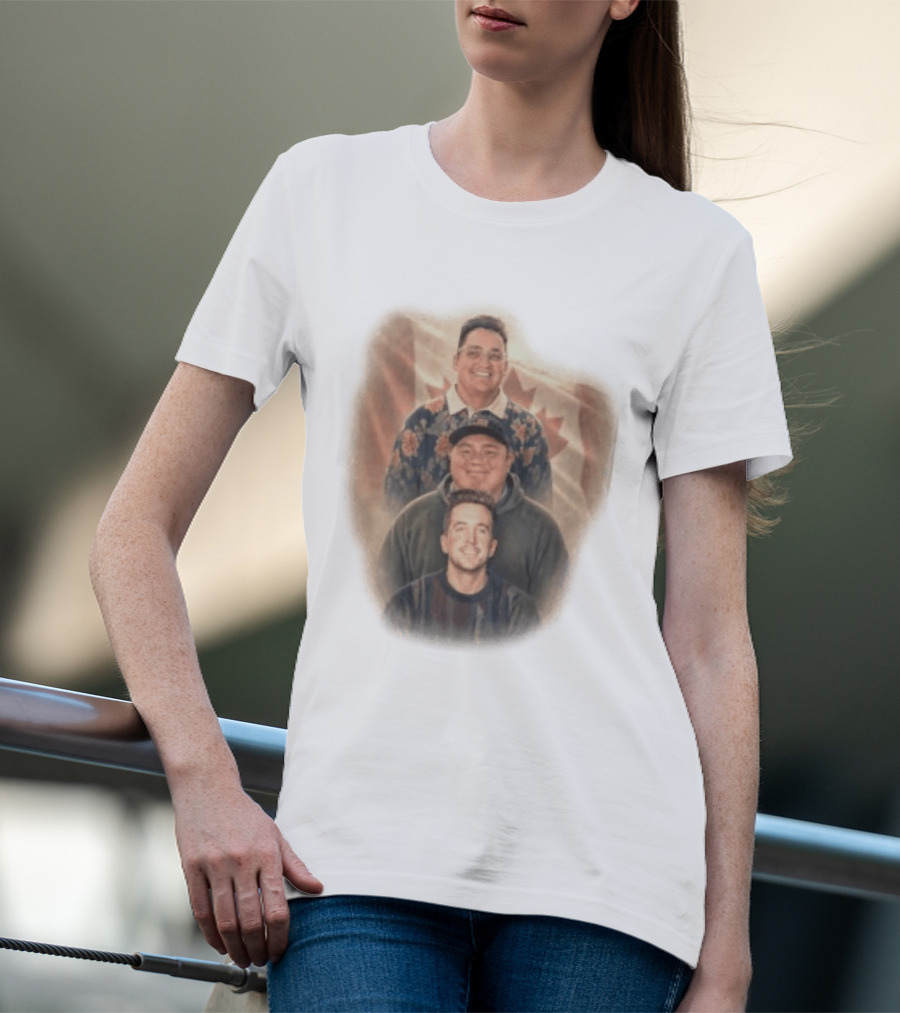 David Spencer Devin Trio Portrait Canadian Flag T-Shirt