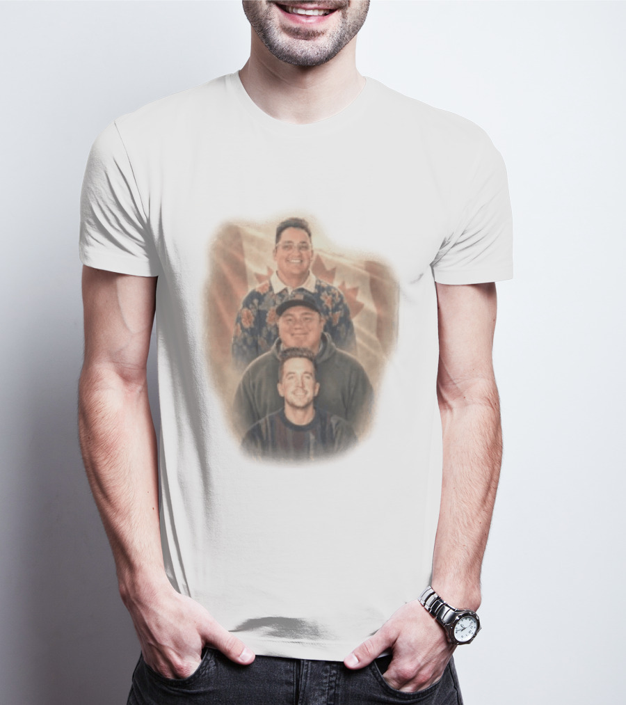 David Spencer Devin Trio Portrait Canadian Flag T-Shirt