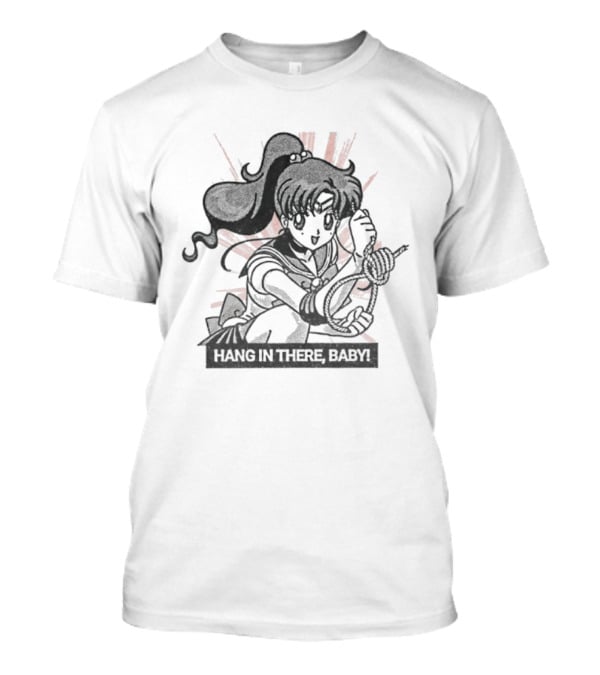 Makoto Kino Sailor Moon Hang In There Baby Retro Anime T-Shirt