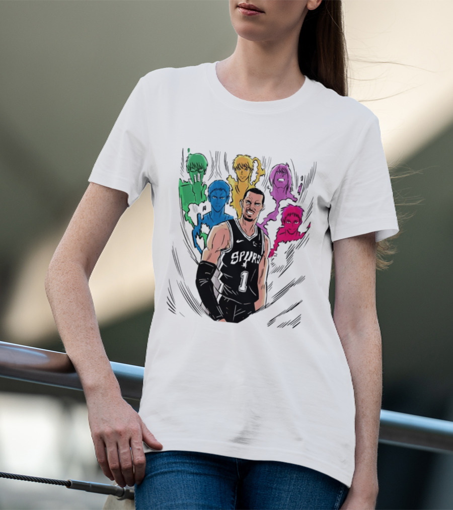San Antonio Spurs Generation Of Miracles Anime Basketball T-Shirt