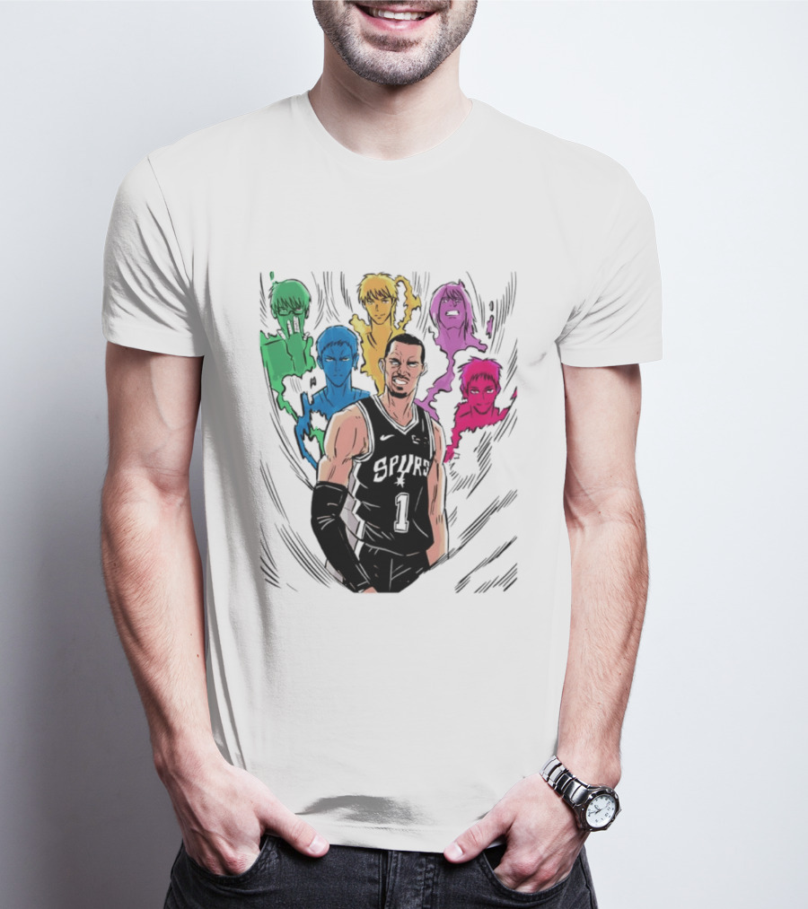 San Antonio Spurs Generation Of Miracles Anime Basketball T-Shirt