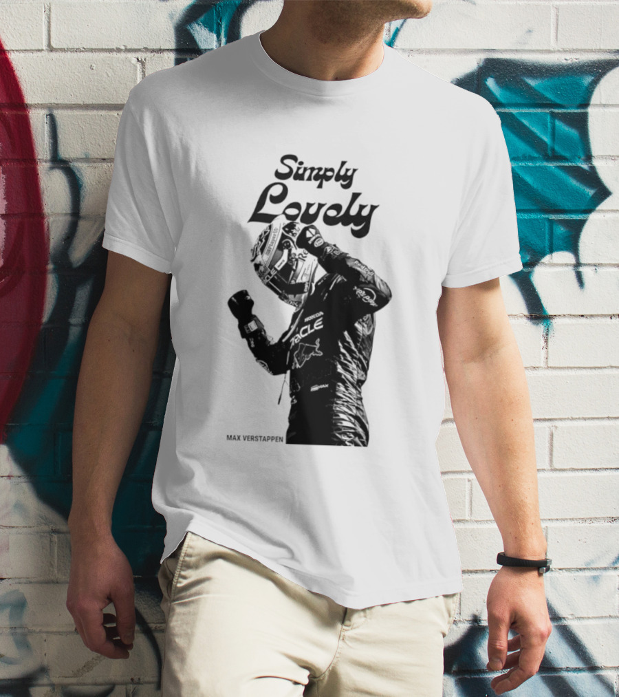 Simply Lovely Max Verstappen Racing Celebration Pose T-Shirt