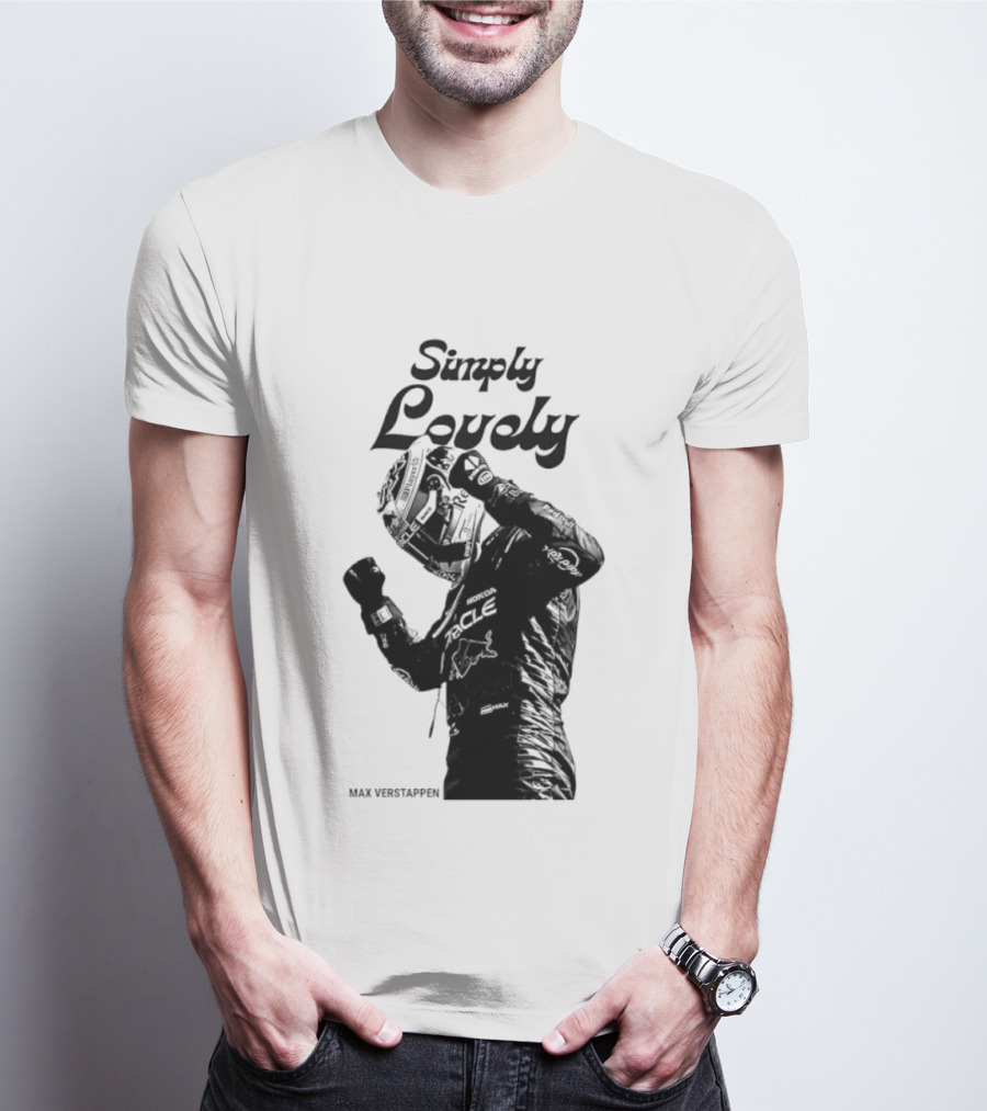Simply Lovely Max Verstappen Racing Celebration Pose T-Shirt