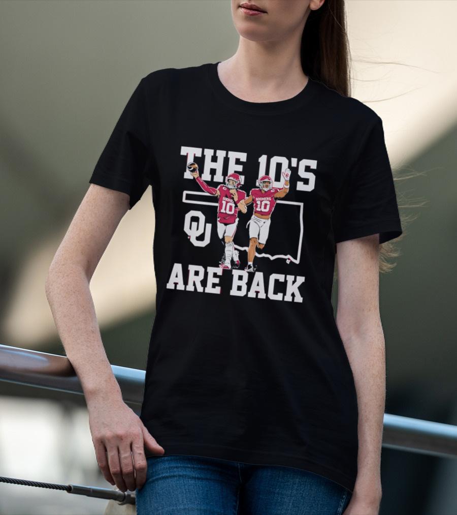Oklahoma Sooners The 10's Are Back Football Team Pride T-Shirt