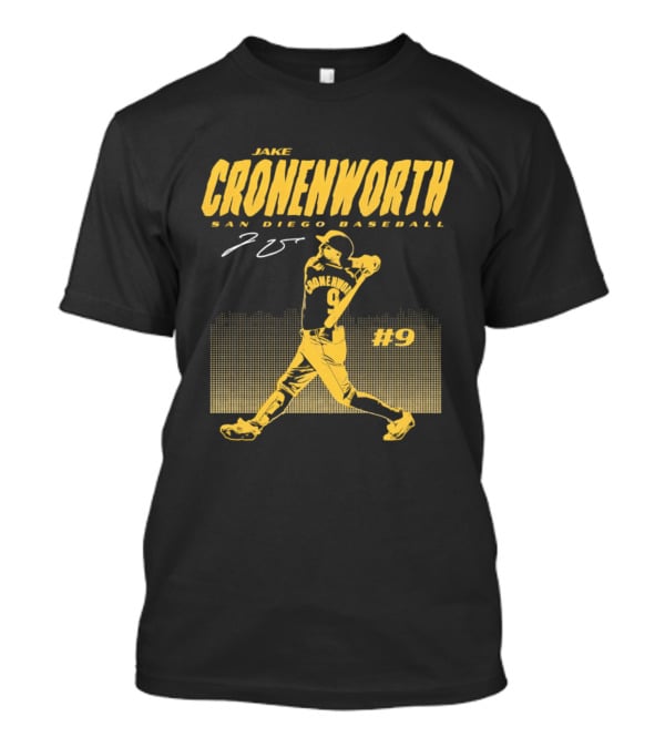 Jake Cronenworth San Diego Baseball 25 Signature Swing #9 T-Shirt