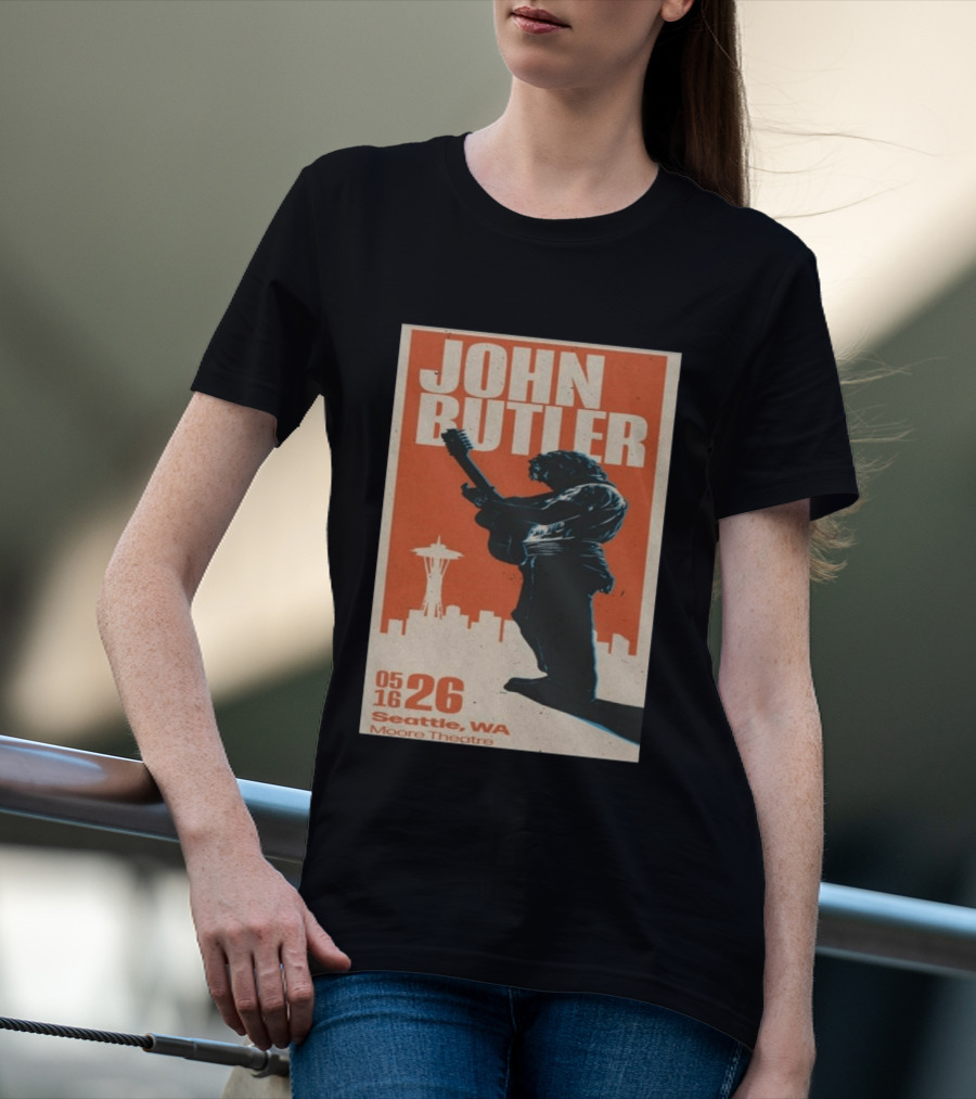 John Butler Live At Moore Theatre Seattle WA May 16 2026 T-Shirt