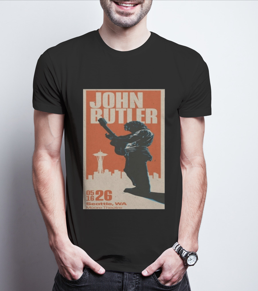 John Butler Live At Moore Theatre Seattle WA May 16 2026 T-Shirt