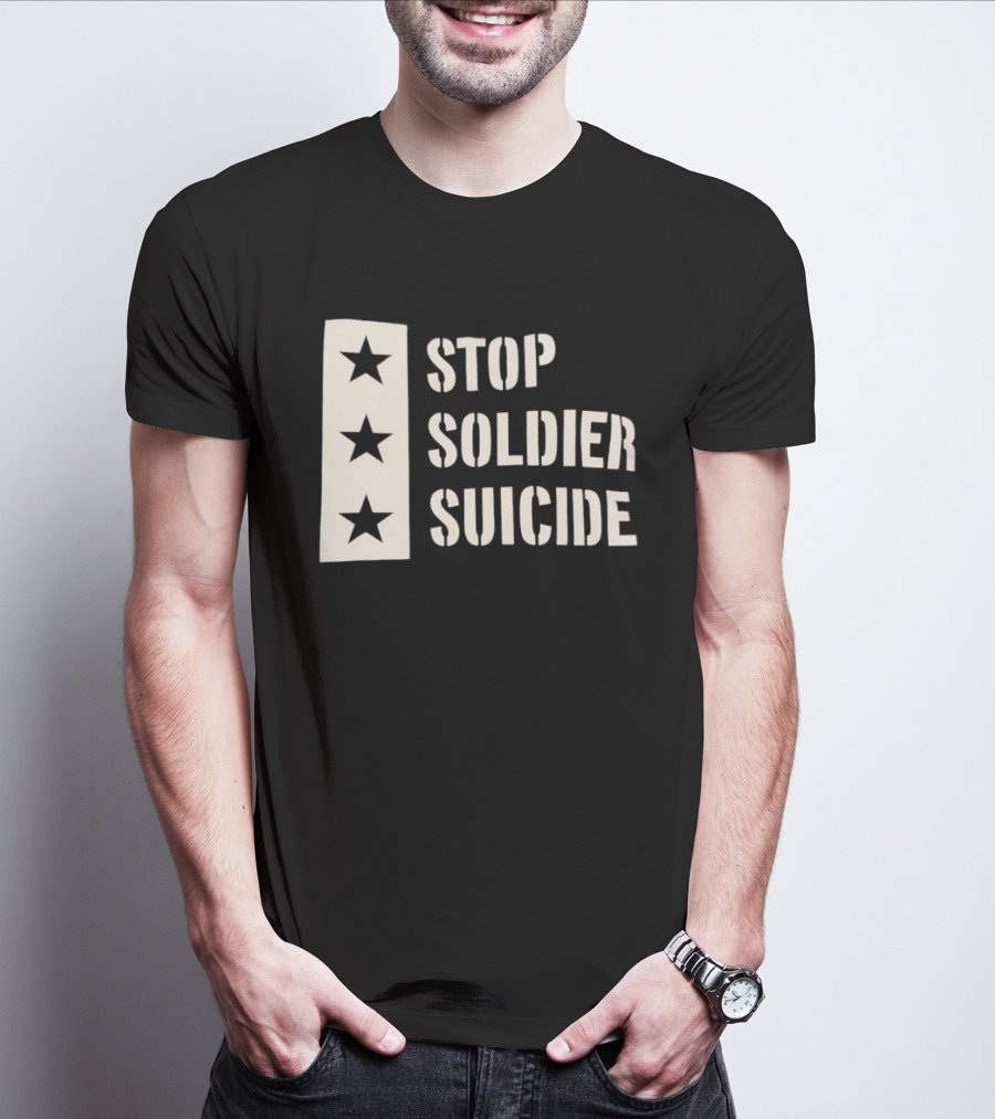Stop Soldier Suicide Three Star T-Shirt