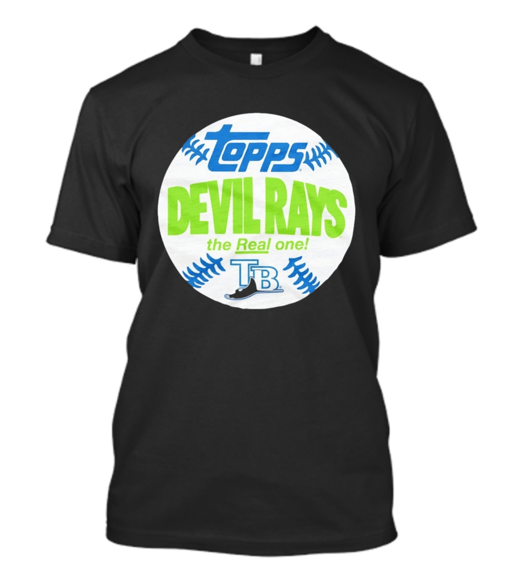 Tampa Bay Devil Rays Topps The Real One TB Vintage Baseball T-Shirt