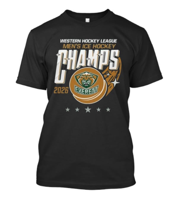 Western Hockey League Men's Ice Hockey Champs 2026 Everett T-Shirt