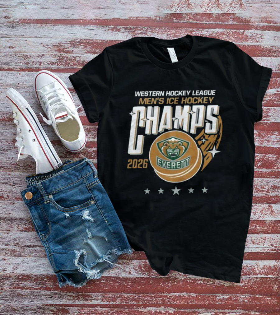 Western Hockey League Men's Ice Hockey Champs 2026 Everett T-Shirt