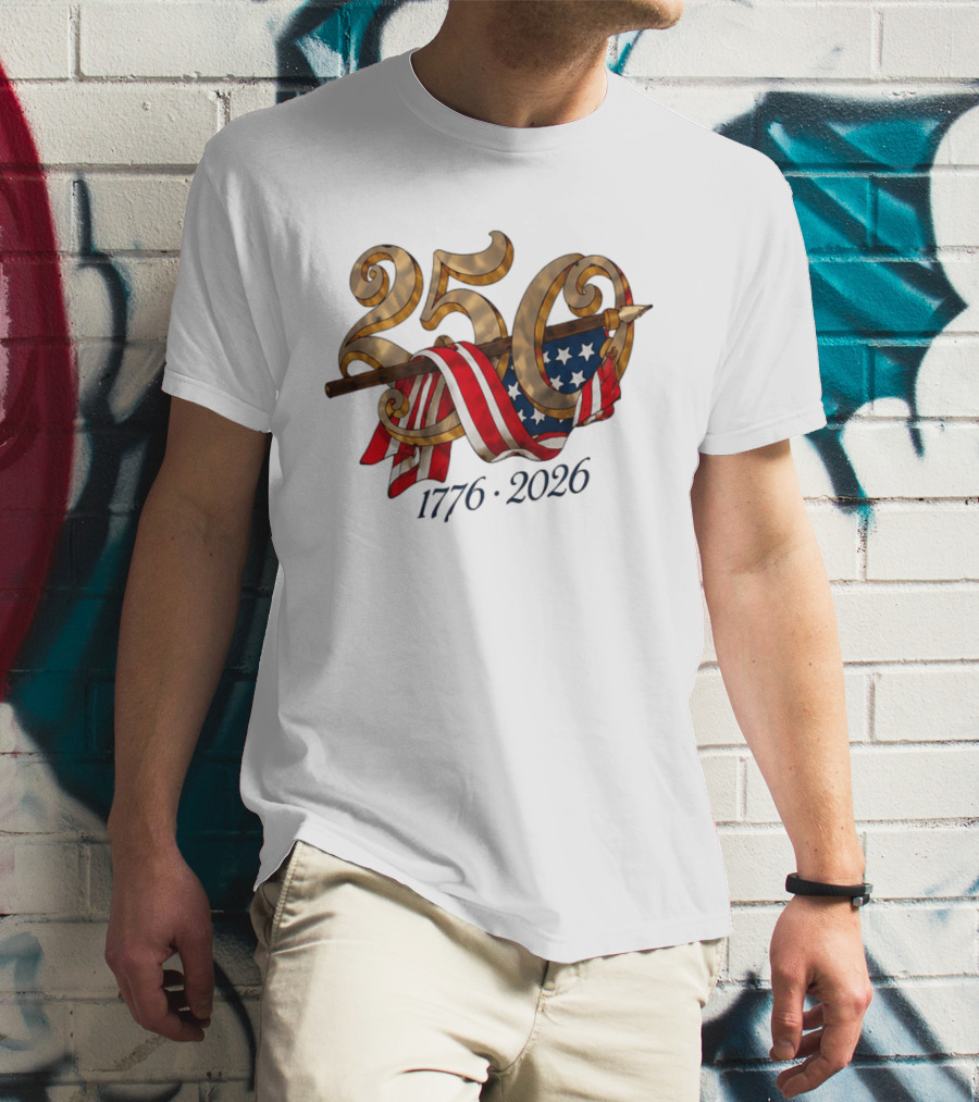 America 250 Years 1776 2026 Dodgers Celebration T-Shirt