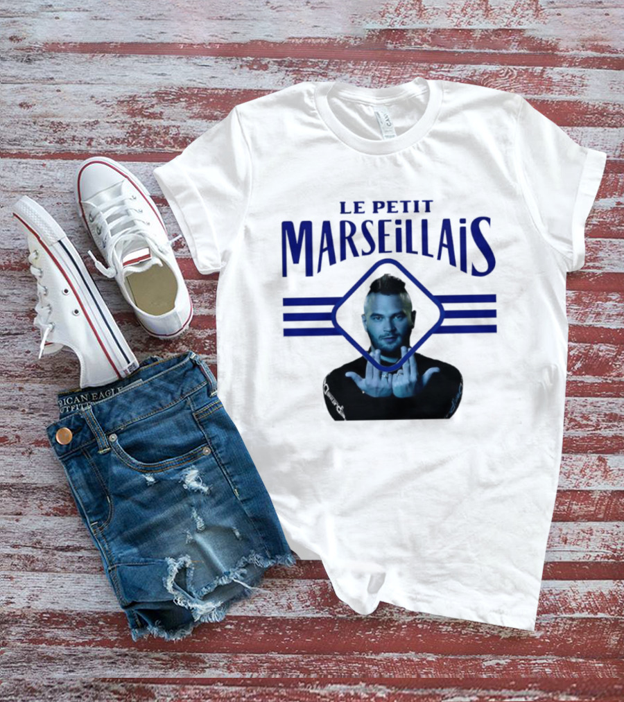 Le Petit Marseillais Blue Logo With Man In Diamond Frame T-Shirt