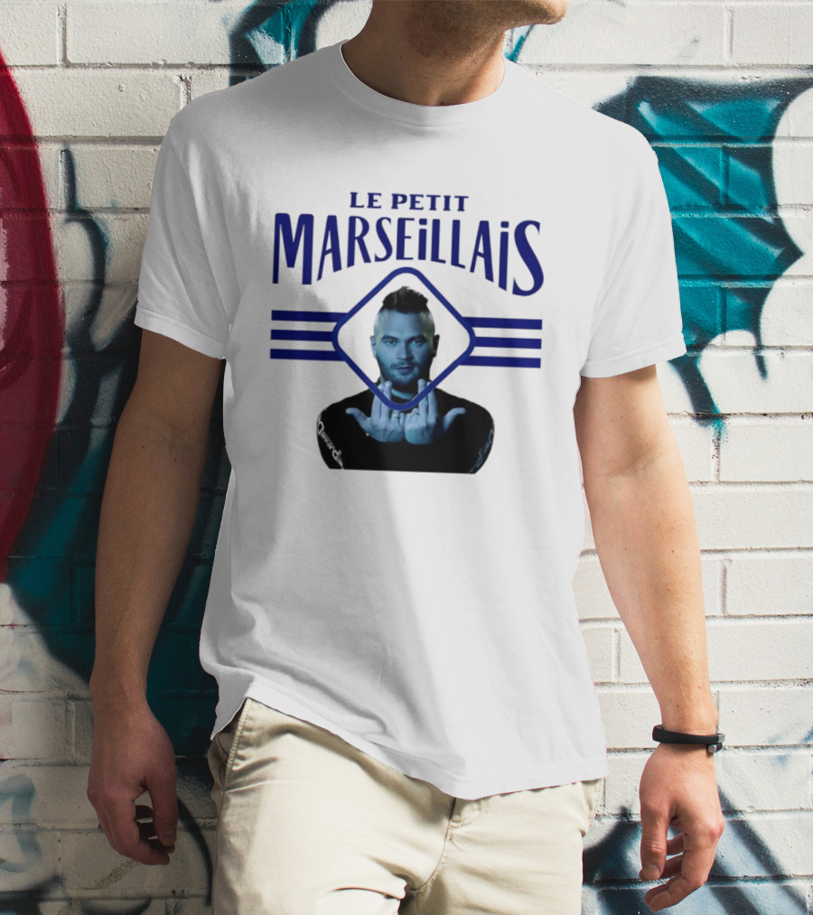 Le Petit Marseillais Blue Logo With Man In Diamond Frame T-Shirt