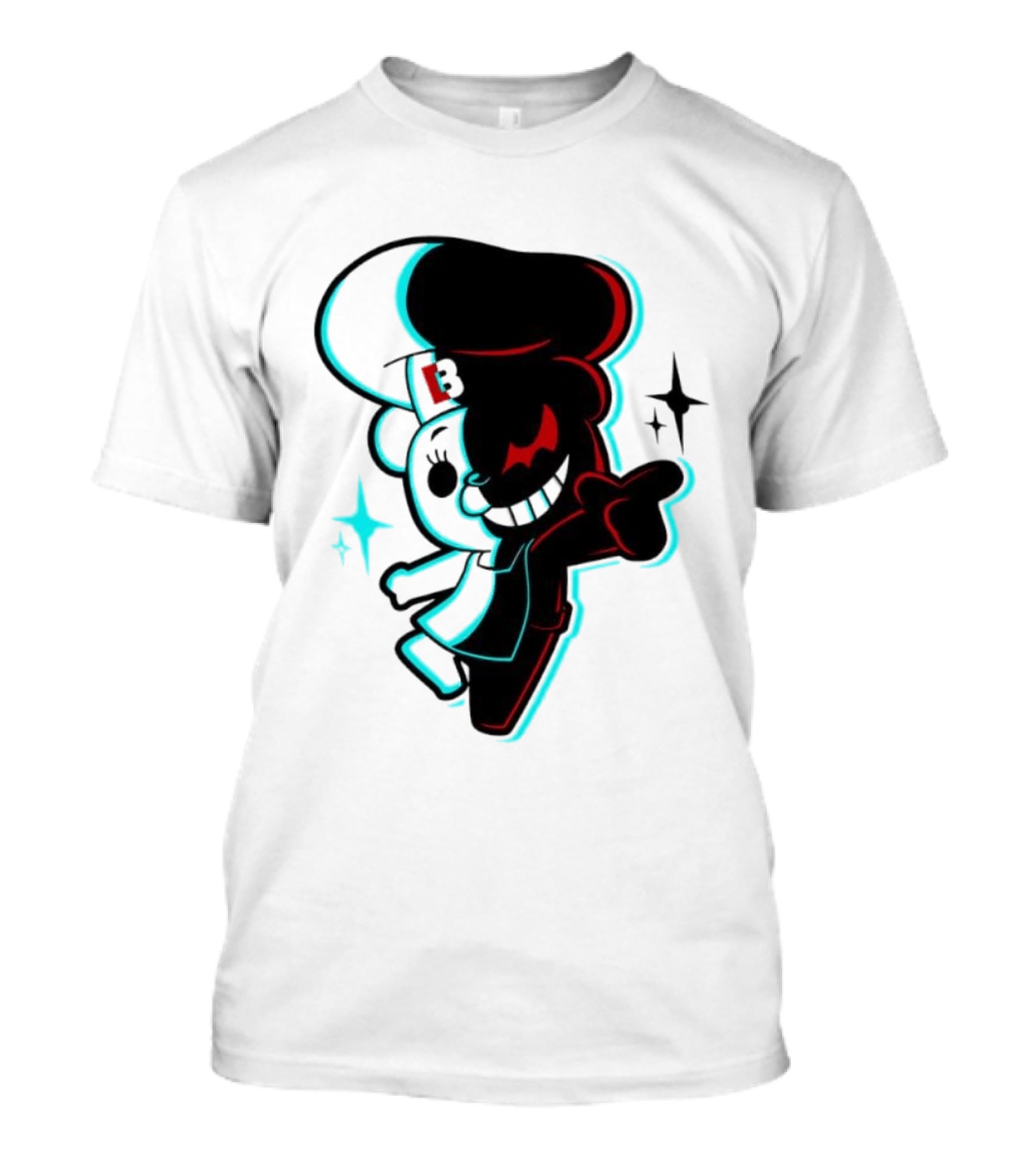 Danganronpa Monokuma Funkin B Symbol Neon T-Shirt