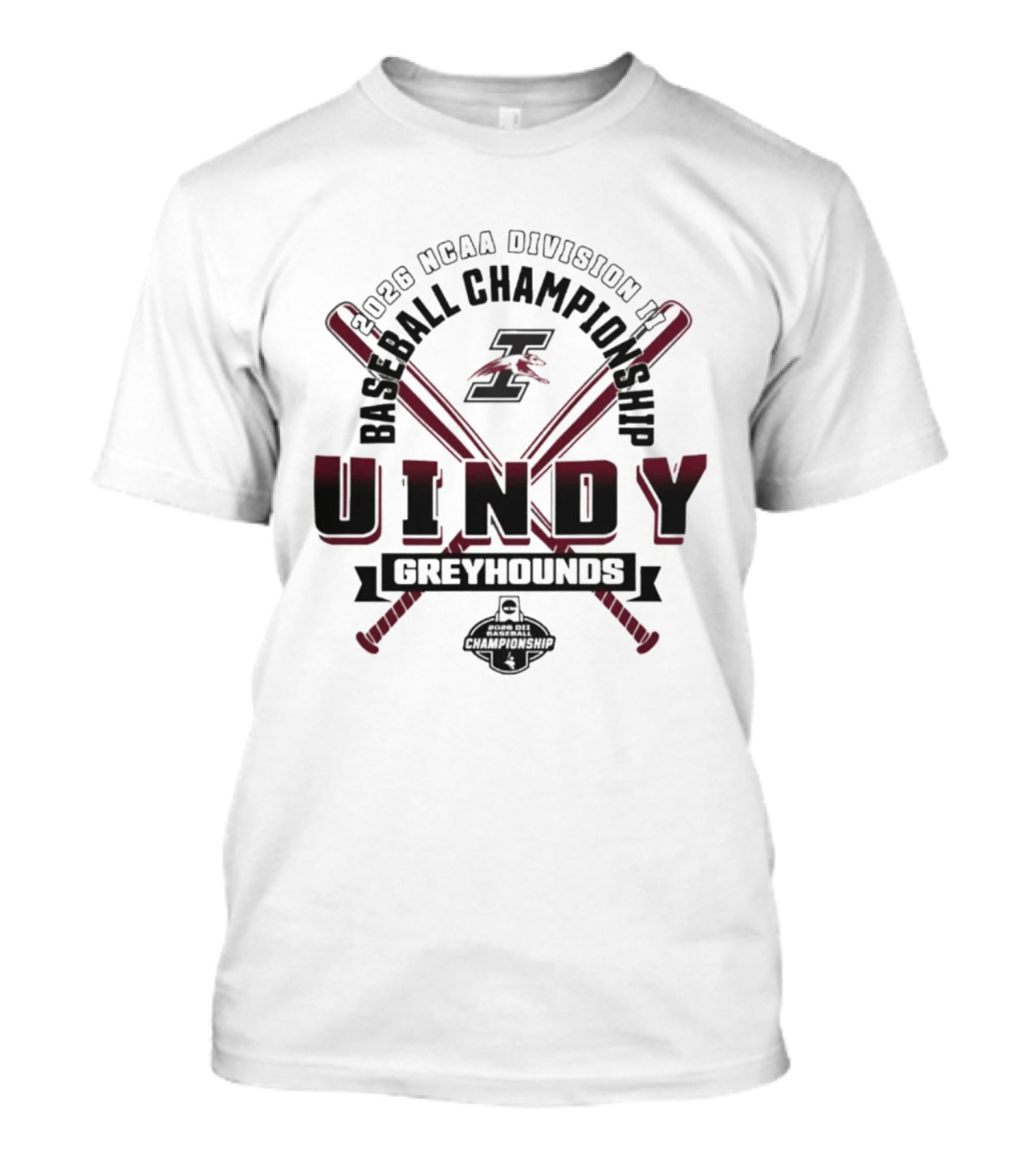 2026 NCAA Division II Baseball Championship UIndy Greyhounds T-Shirt