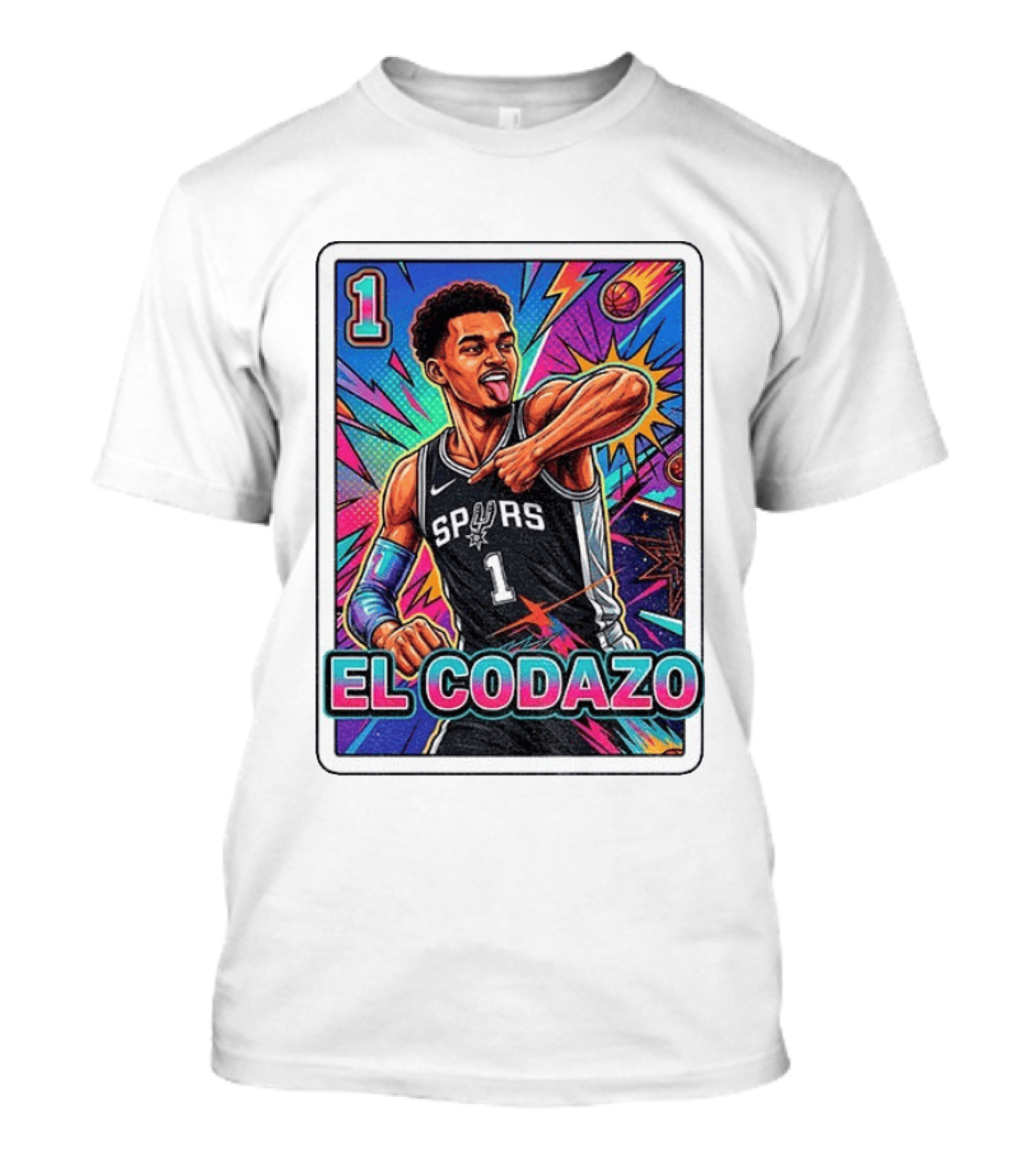 Victor Wembanyama San Antonio Spurs El Codazo Basketball Card 2026 T-Shirt