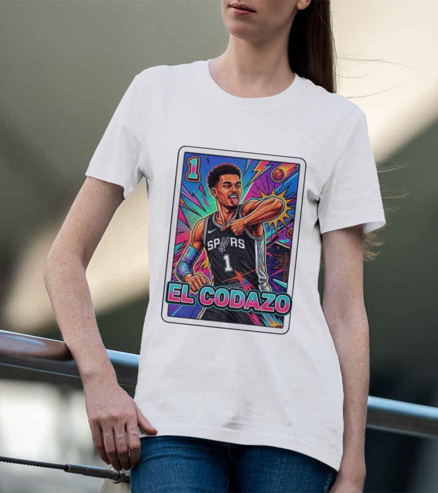 Victor Wembanyama San Antonio Spurs El Codazo Basketball Card 2026 T-Shirt