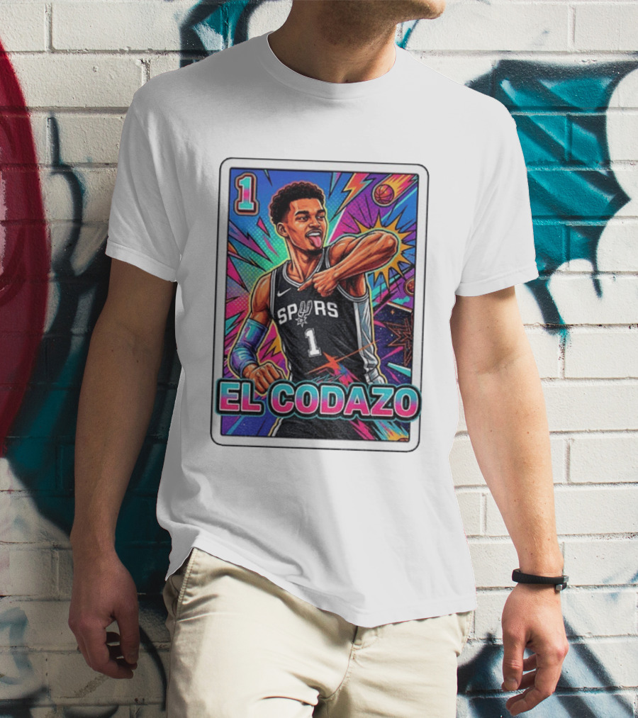 Victor Wembanyama San Antonio Spurs El Codazo Basketball Card 2026 T-Shirt