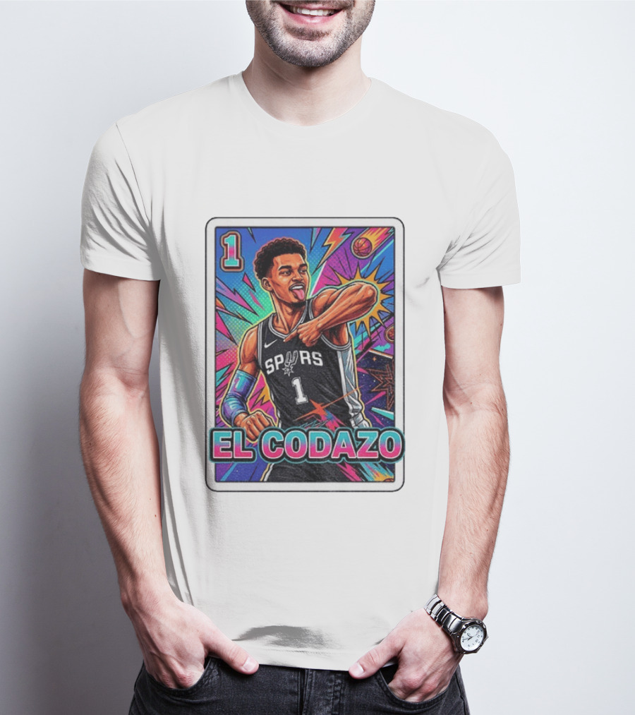 Victor Wembanyama San Antonio Spurs El Codazo Basketball Card 2026 T-Shirt