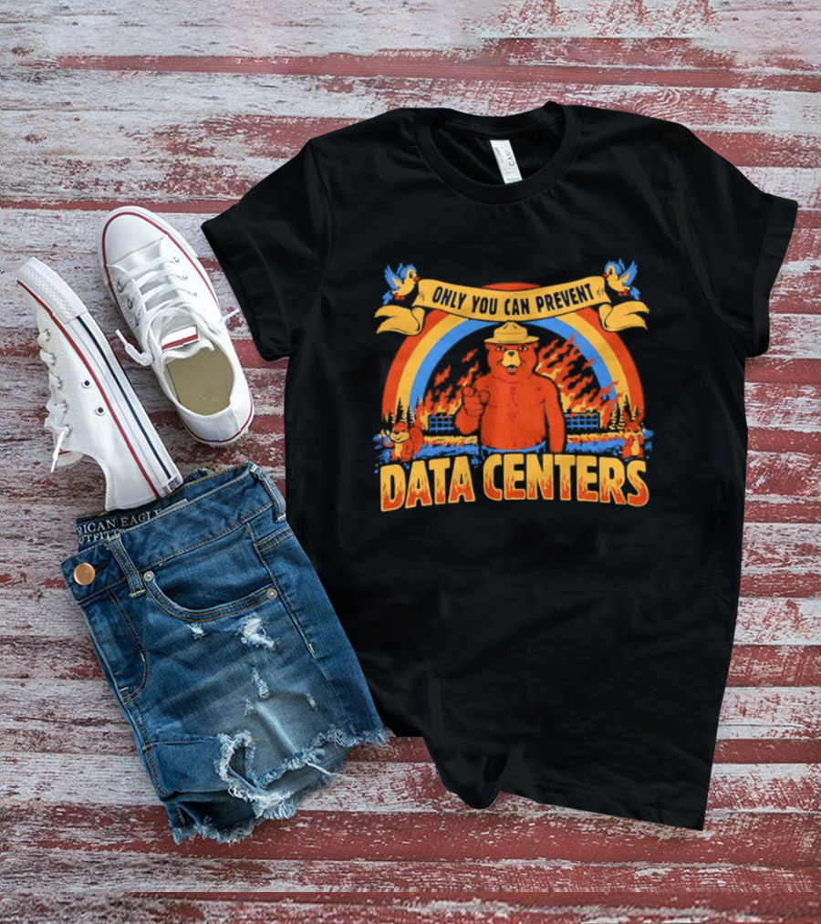 Smokey Bear Only You Can Prevent Data Centers Fire Rainbow T-Shirt