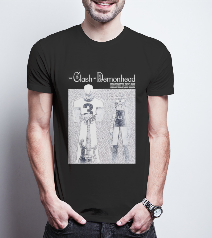 The Clash At Demonhead The Big Bang Tour 2006 Band Art Comic T-Shirt