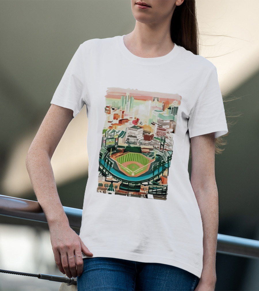 2026 Tigers Up Next Stadium Skyline Baseball Field T-Shirt