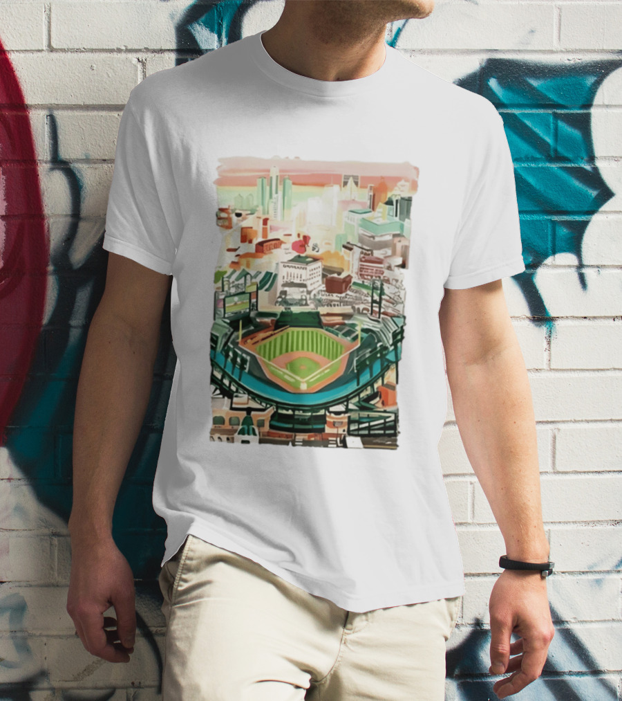 2026 Tigers Up Next Stadium Skyline Baseball Field T-Shirt