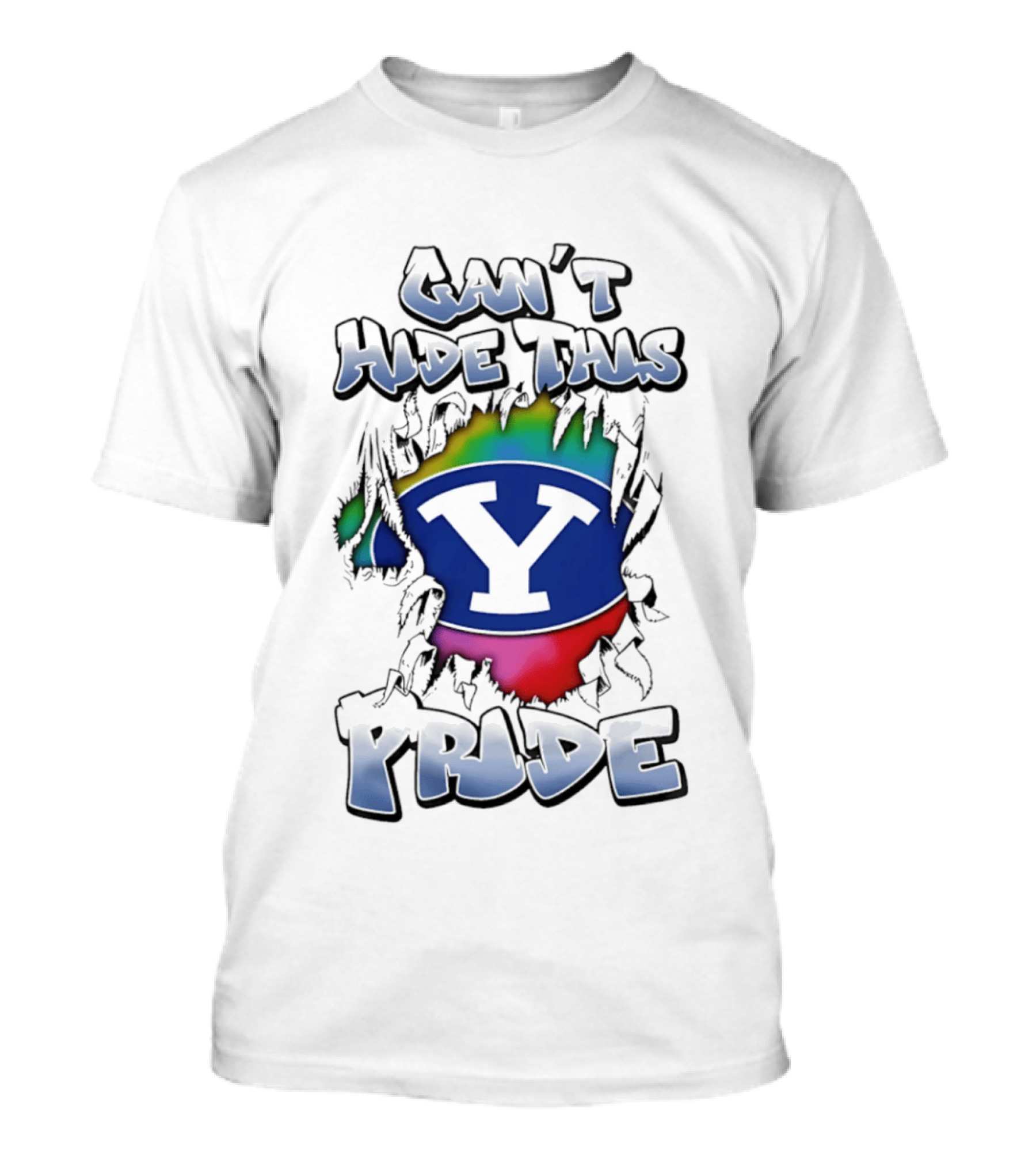 BYU Cougars Can't Hide This Pride Colorful T-Shirt