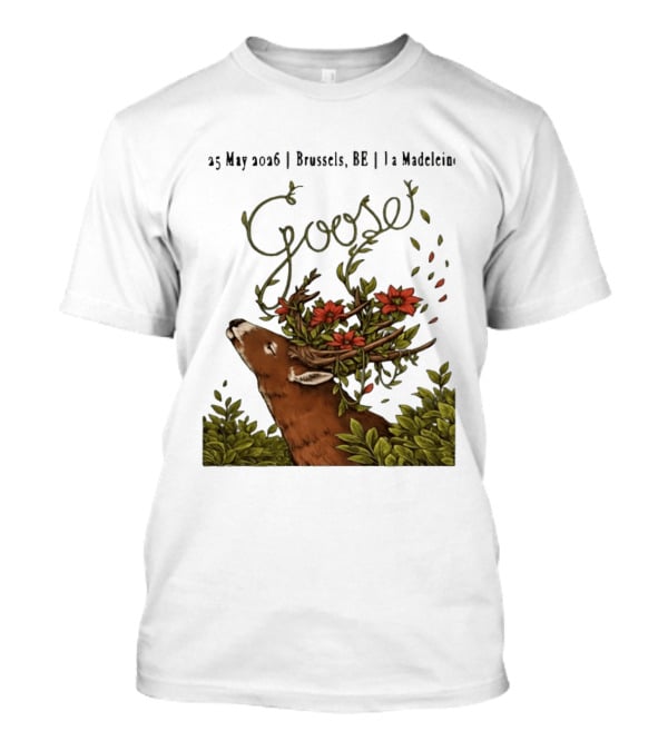 Goose 25 May 2026 Brussels BE La Madelein Deer With Floral Antlers T-Shirt