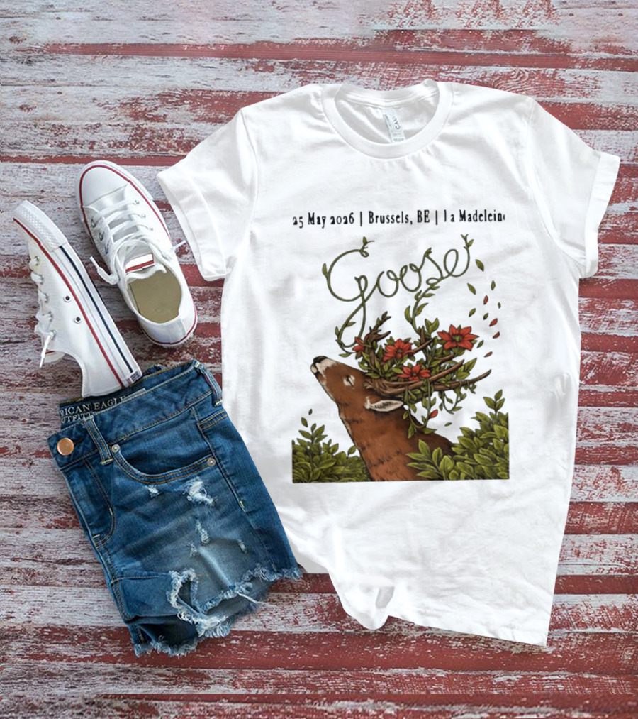 Goose 25 May 2026 Brussels BE La Madelein Deer With Floral Antlers T-Shirt