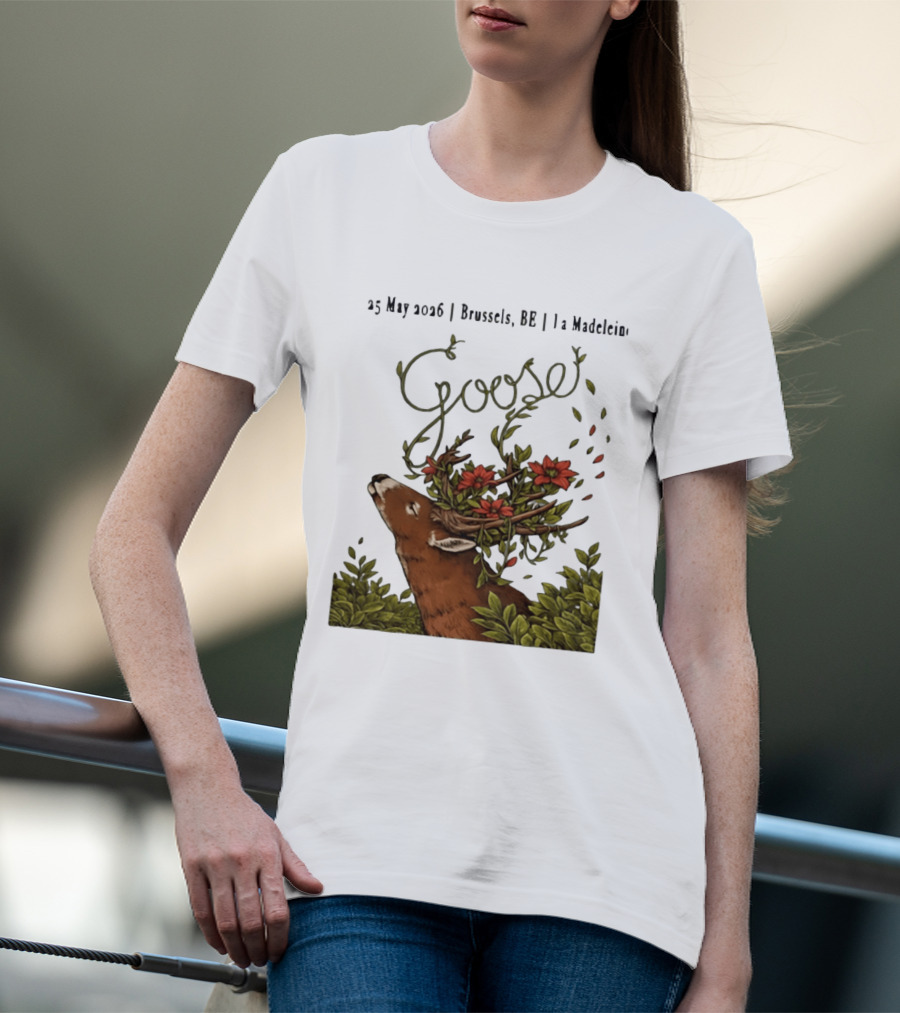 Goose 25 May 2026 Brussels BE La Madelein Deer With Floral Antlers T-Shirt