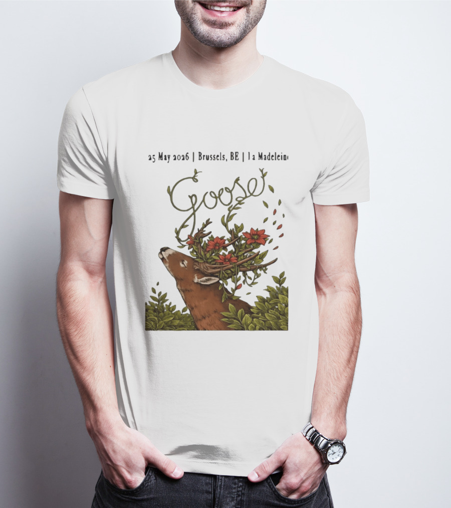 Goose 25 May 2026 Brussels BE La Madelein Deer With Floral Antlers T-Shirt