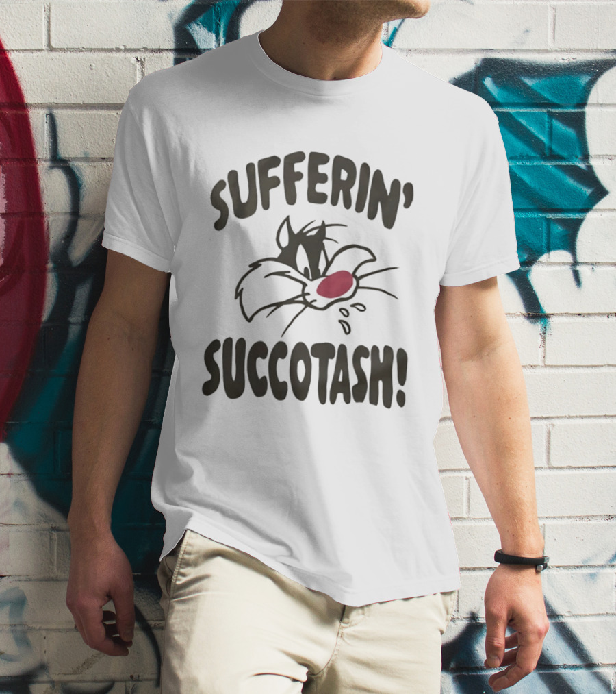 Looney Tunes Sylvester Sufferin' Succotash Catchphrase T-Shirt