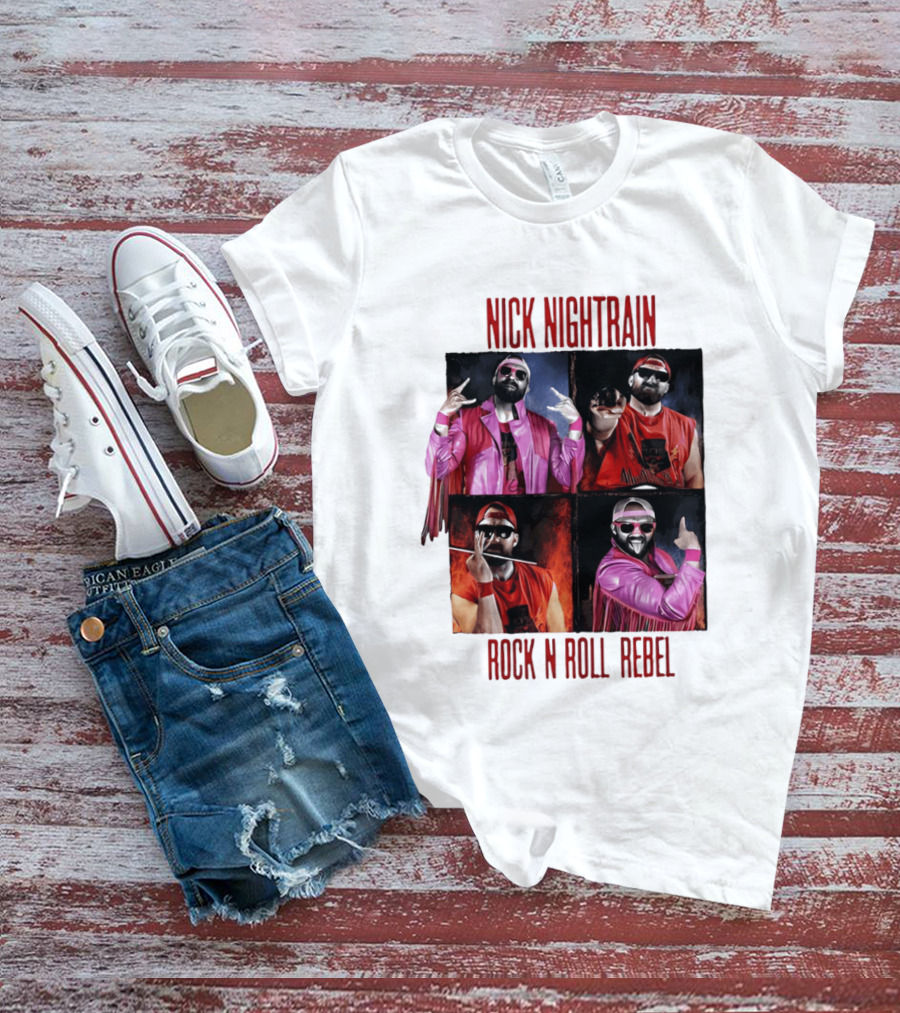 Nick Nightrain Rock N Roll Rebel Pink Jacket Red Bandana T-Shirt