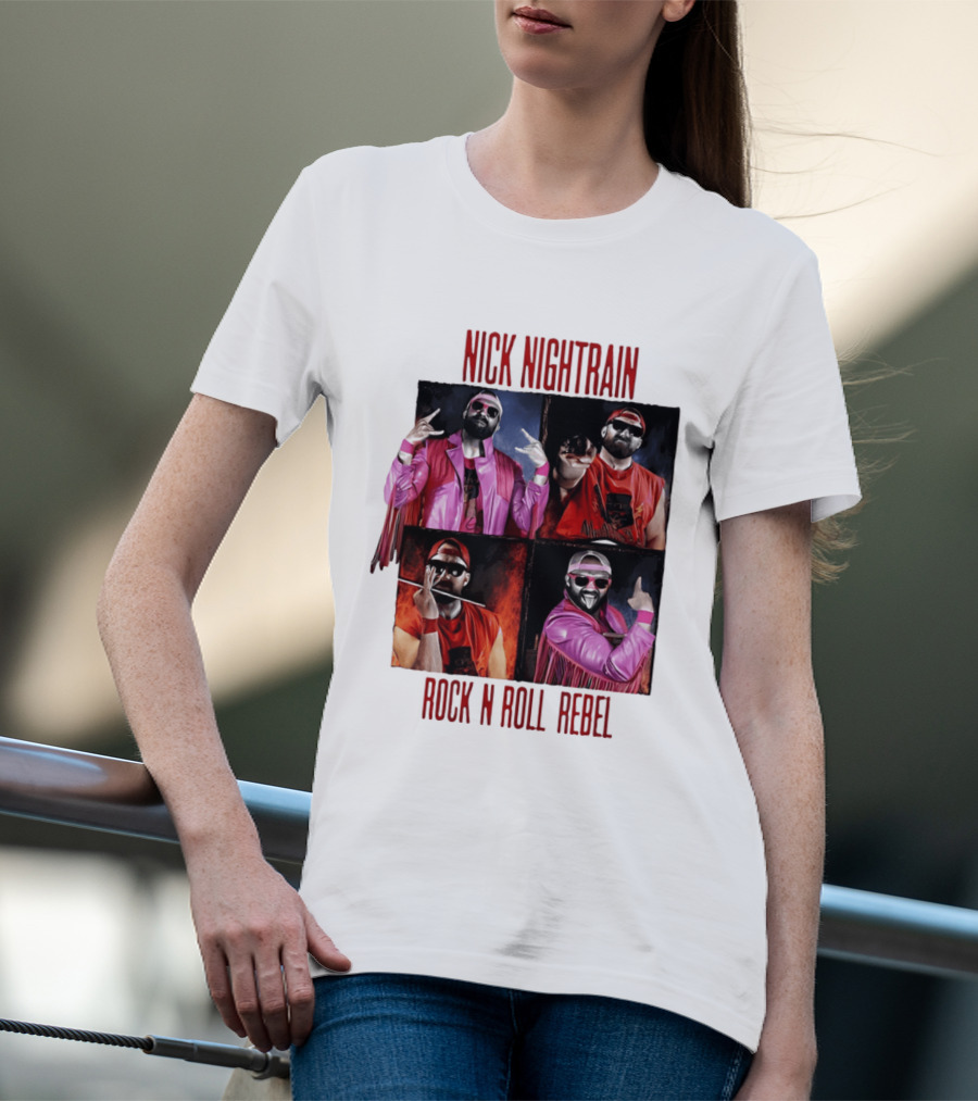 Nick Nightrain Rock N Roll Rebel Pink Jacket Red Bandana T-Shirt