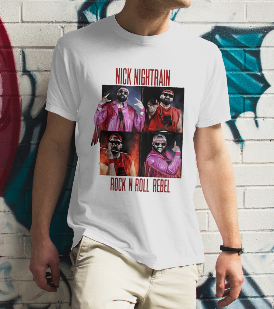 Nick Nightrain Rock N Roll Rebel Pink Jacket Red Bandana T-Shirt