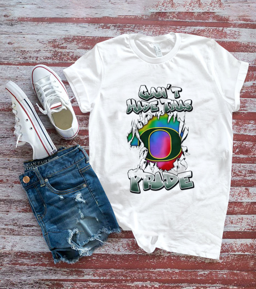 Oregon Ducks Can't Hide This Pride With Rainbow O T-Shirt