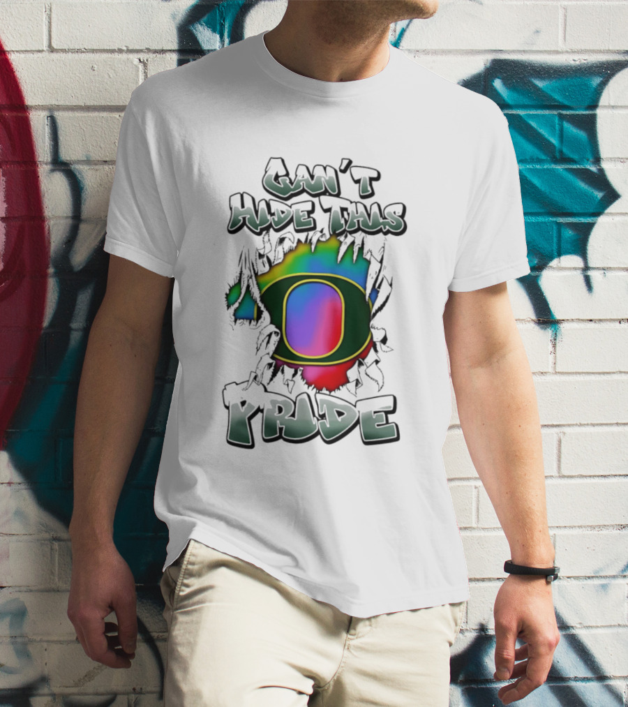 Oregon Ducks Can't Hide This Pride With Rainbow O T-Shirt