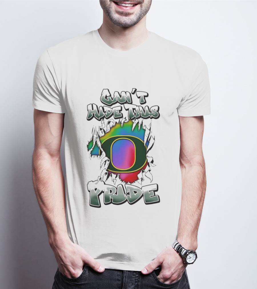 Oregon Ducks Can't Hide This Pride With Rainbow O T-Shirt