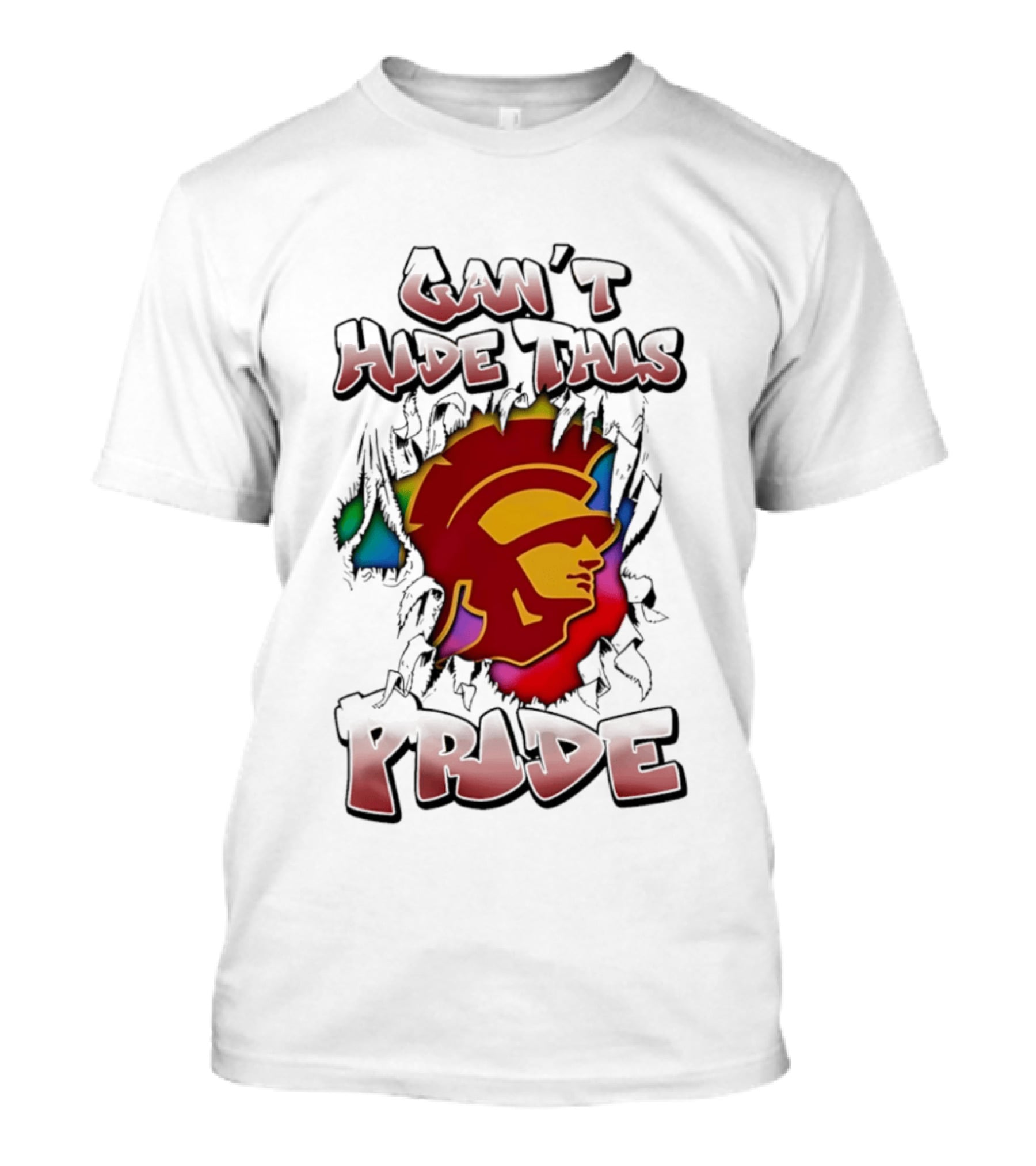 Texas Tech Red Raiders Can't Hide This Pride With USC Trojans Trojan T-Shirt