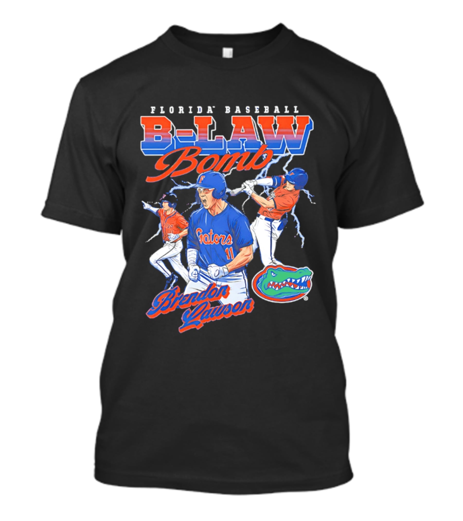 Florida Baseball B Law Bomb Brendan Lawson Gators T-Shirt