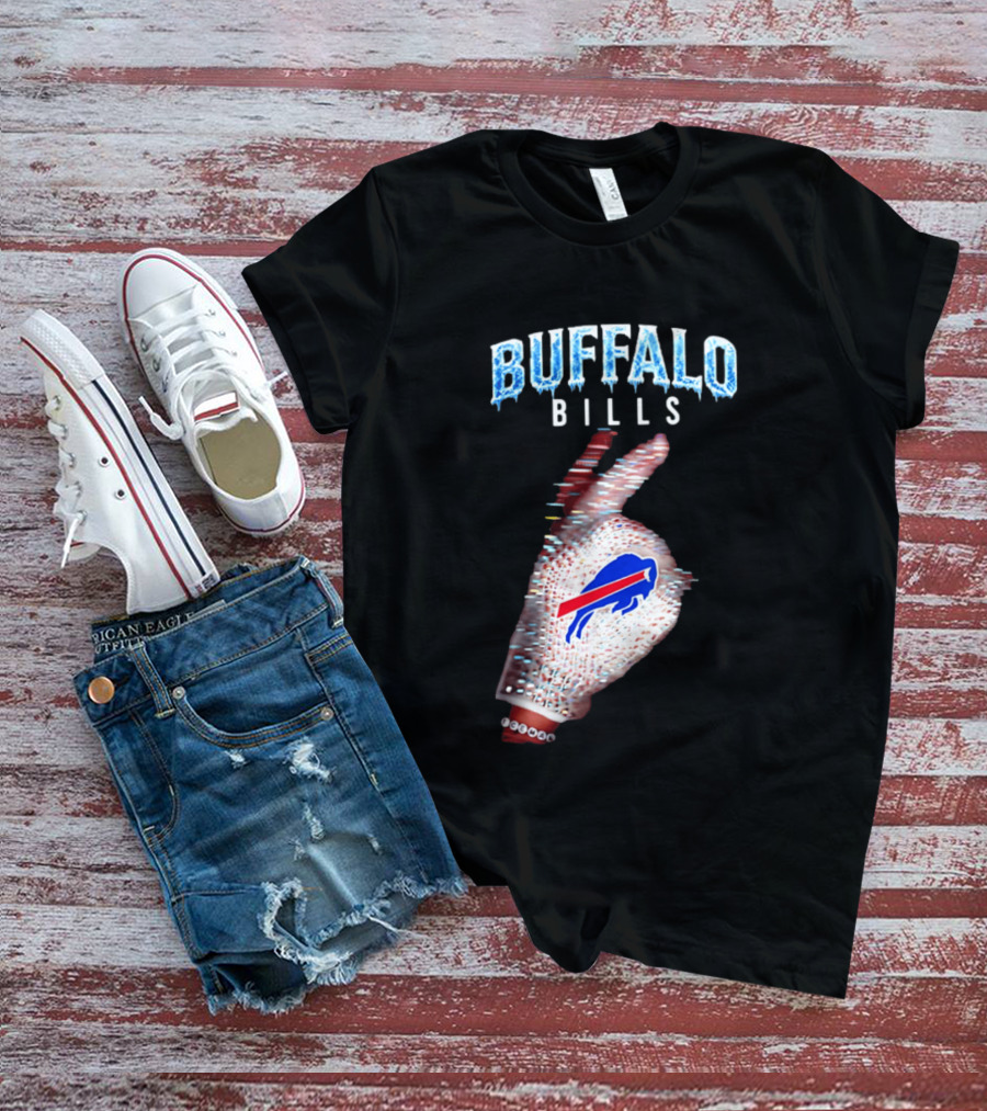 Buffalo Bills Iceman Glove Gesture 2026 T-Shirt