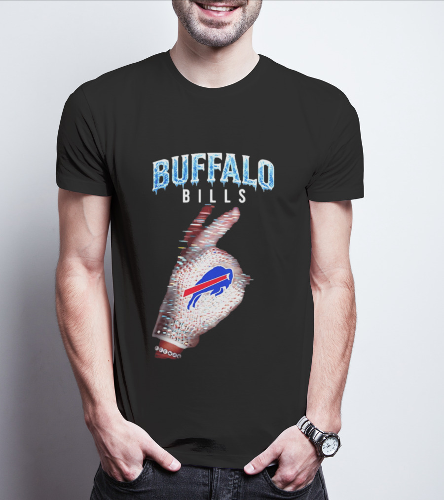 Buffalo Bills Iceman Glove Gesture 2026 T-Shirt