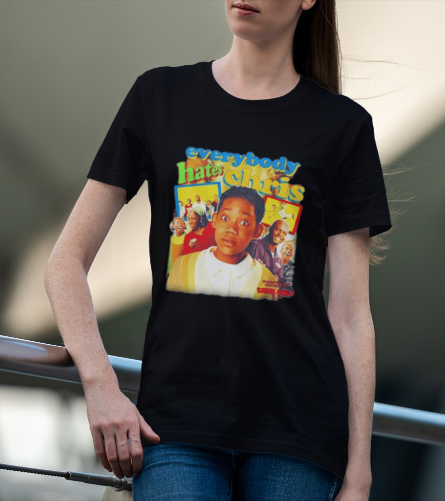 Everybody Hates Chris Show Characters Collage Colorful T-Shirt