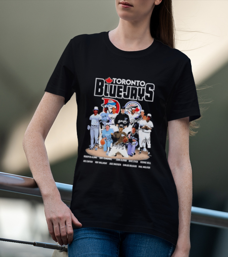 Toronto Blue Jays Player Signatures Featuring Springer Guerrero Bichette Gausman T-Shirt