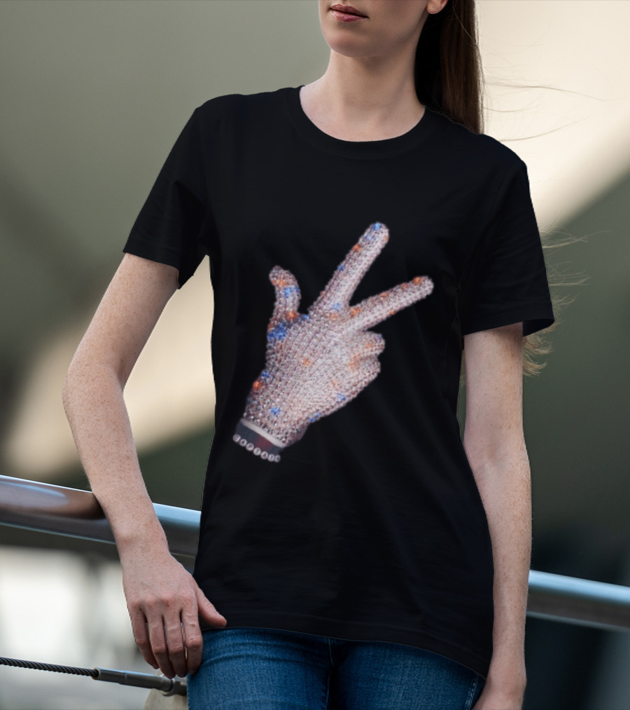 Jalen Brunson Captain New York Knicks Iceman Hand Crystal Glove Knicks T-Shirt