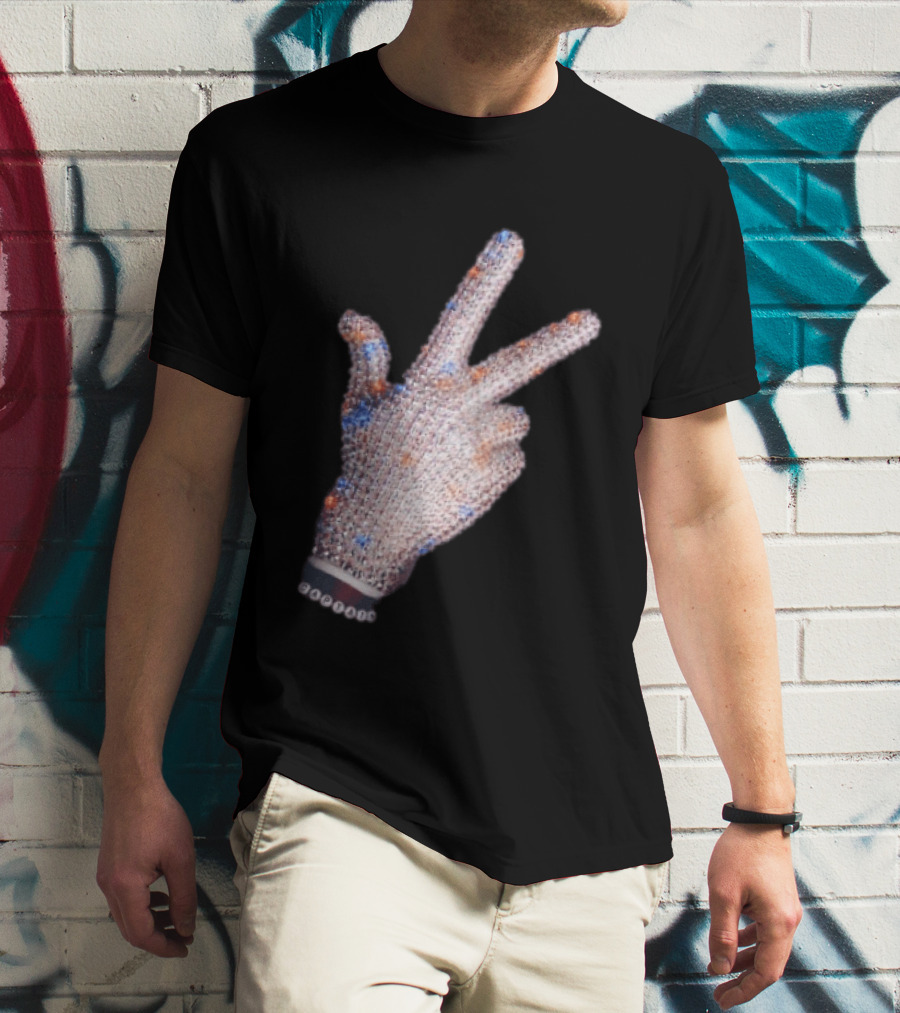 Jalen Brunson Captain New York Knicks Iceman Hand Crystal Glove Knicks T-Shirt